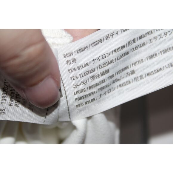 Womens Abercrombie & Fitch Soft A&F White Sleeveless Tank Bodysuit Size Medium M - Picture 4 of 6